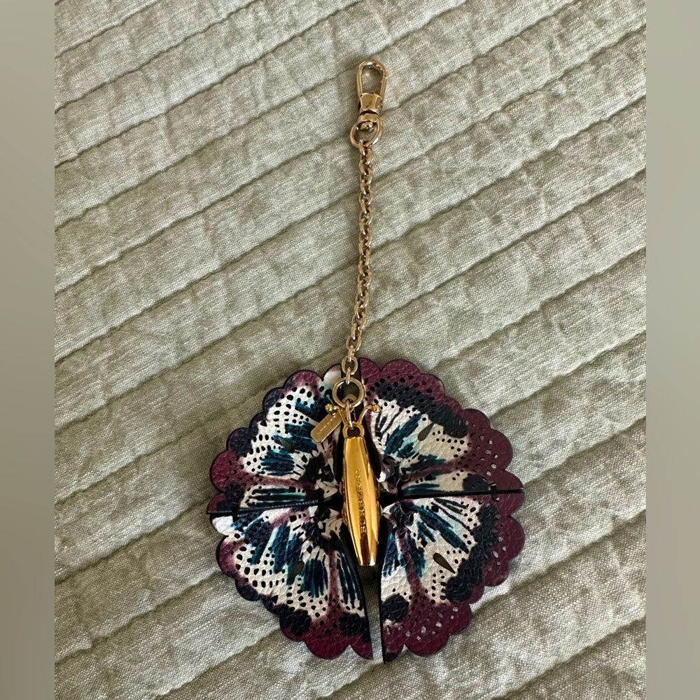 Burberry Butterfly Leather Bag Charm